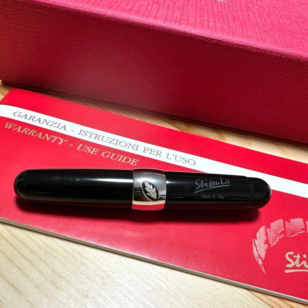 【未使用品】スティピュラ 万年筆 限定品 パッサポルト ブラックF（細字）