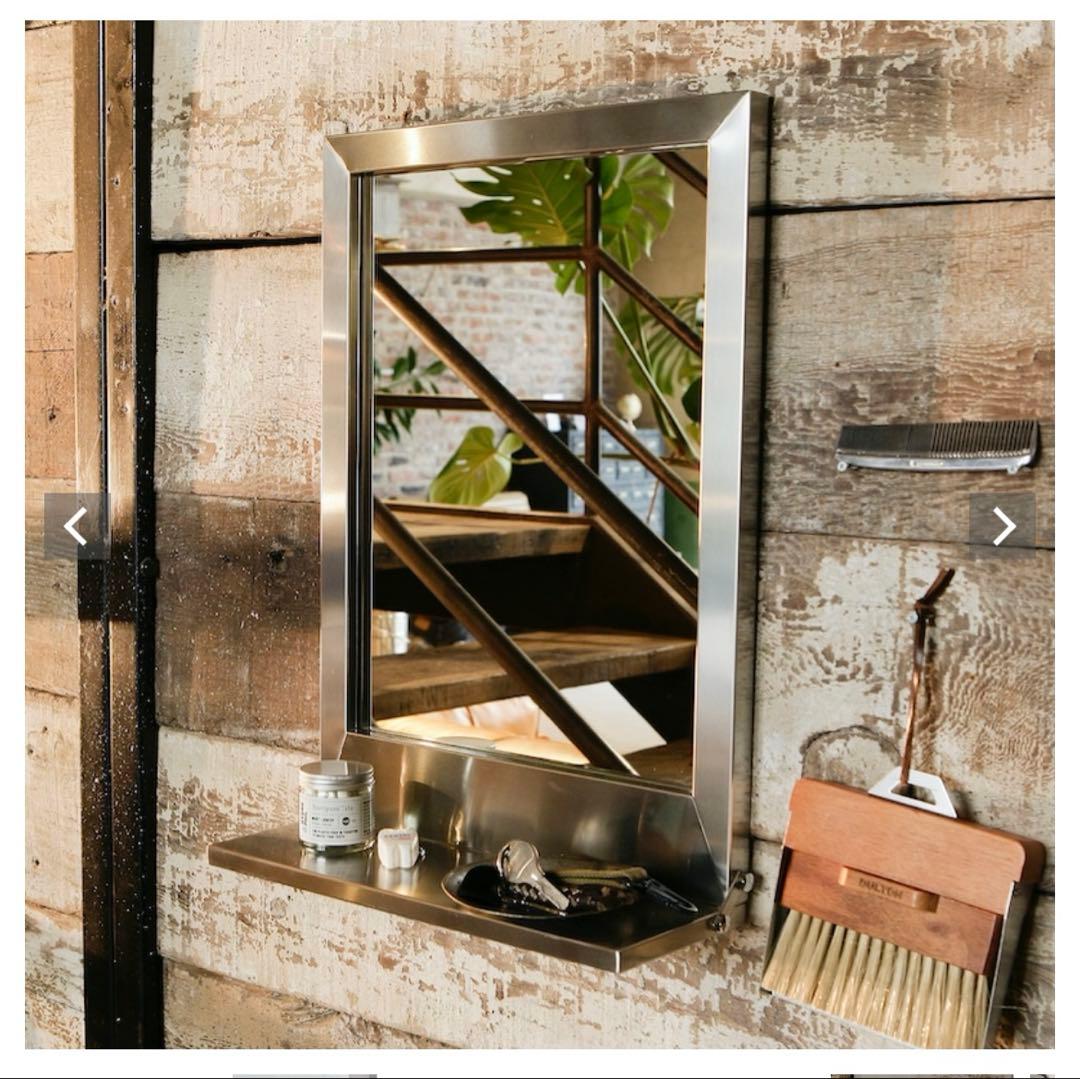 DULTON ステンレス壁掛けミラー
