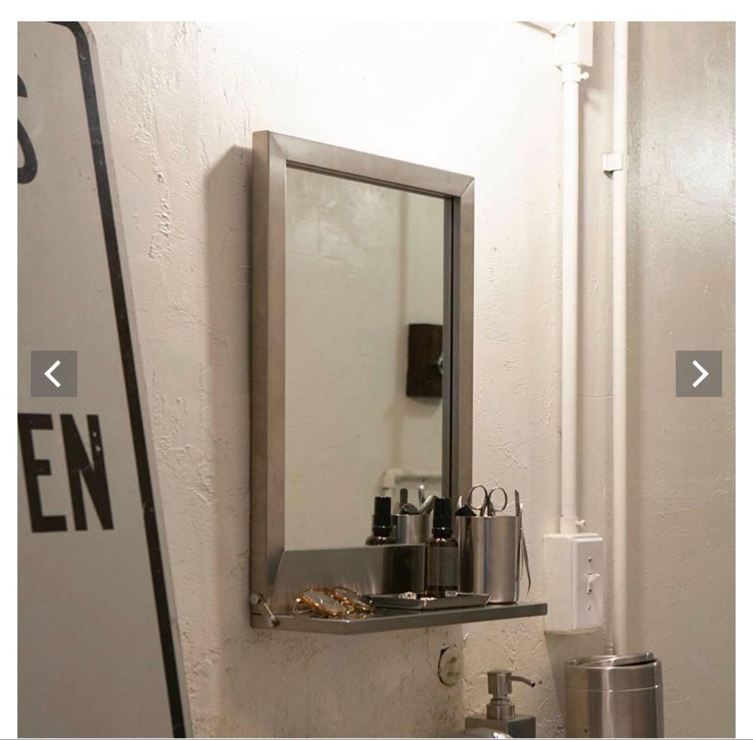 DULTON ステンレス壁掛けミラー