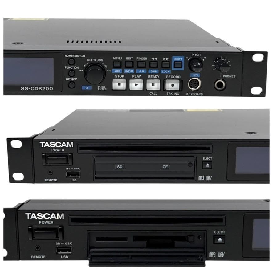 TASCAM ソリッドステートCDステレオオーディオレコーダーSS-CDR200