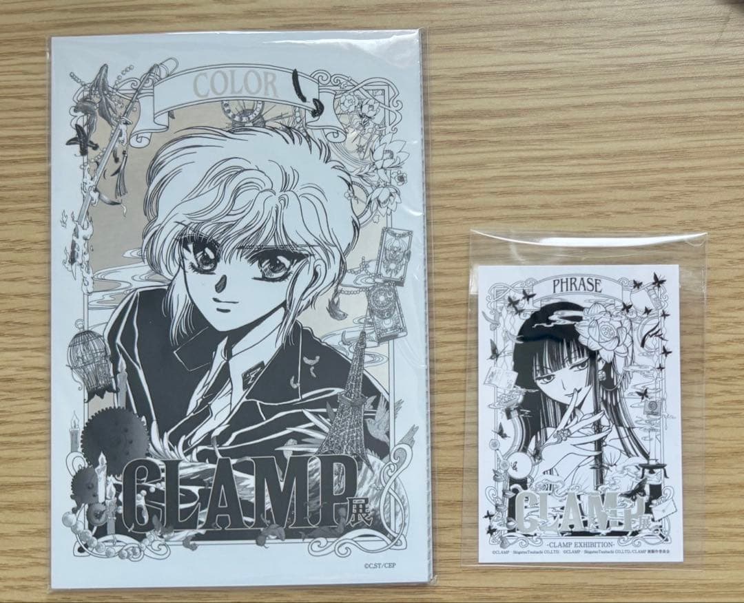 CLAMP展　開幕記念限定チケット特典　特製5連カード