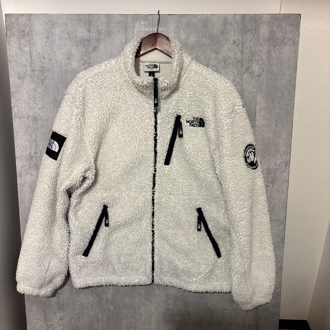 ノースフェイス　白色ボアジャケット　Lサイズ
