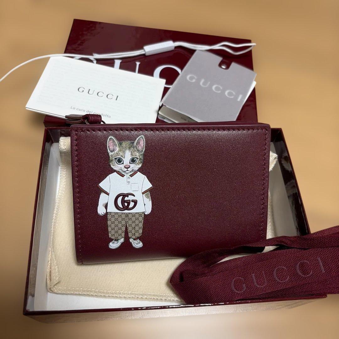 日本限定　GUCCI ヒグチユウコ　バイカラースモールウォレット
