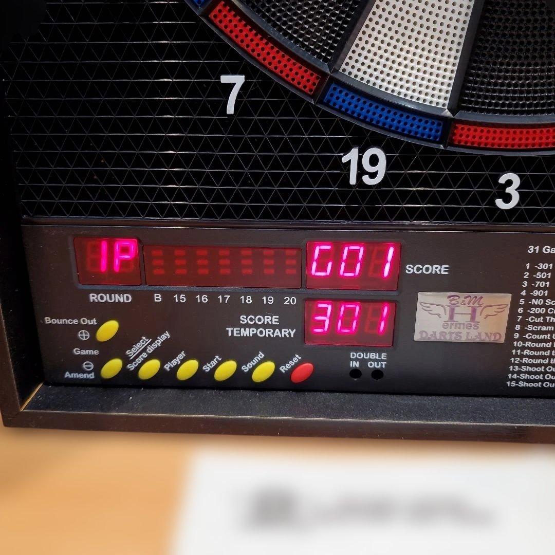 ダーツボード　電子ダーツ　ダーツ　木製　サウンド　カウントアップ　クリケット