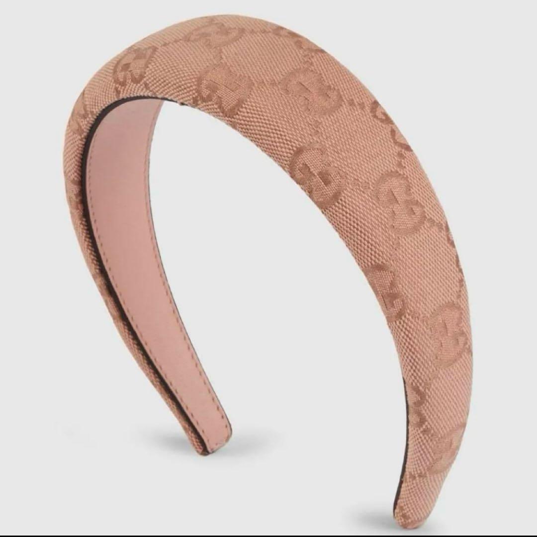 値下げ！！グッチGUCCI ピンクカチューシャ♡GGロゴ