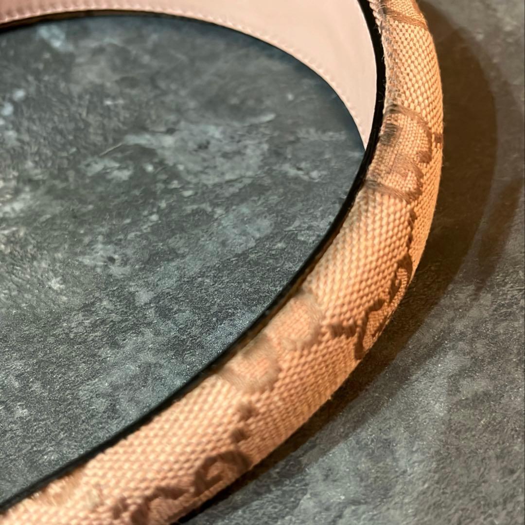 値下げ！！グッチGUCCI ピンクカチューシャ♡GGロゴ