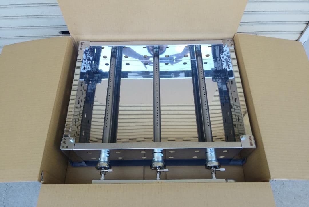 キャンセル品のため 大幅値引き 持ち手付 ６ミリ鉄板 プロパンガス グリラー