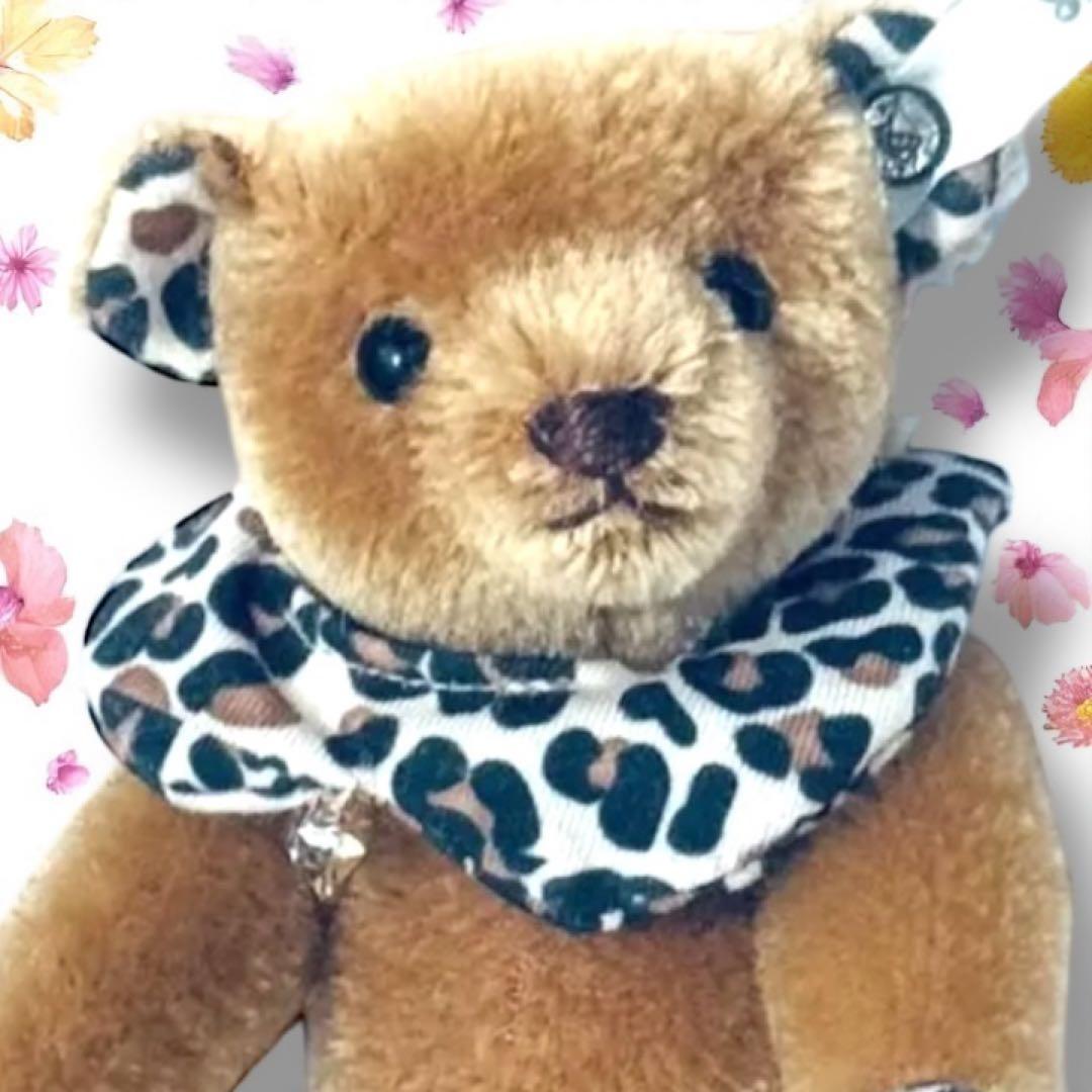 シュタイフ Steiff テディベア レオ 限定 スワロフスキー 美品 レア