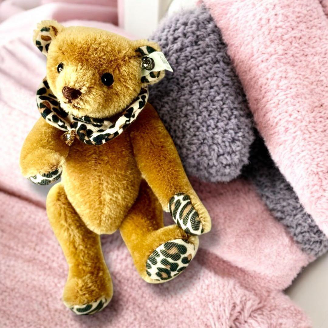 シュタイフ Steiff テディベア レオ 限定 スワロフスキー 美品 レア