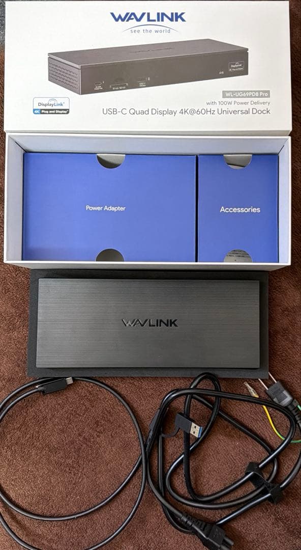 分配器・切替器 WAVLINK USB-C Dock WL-UG69PD8 Pro