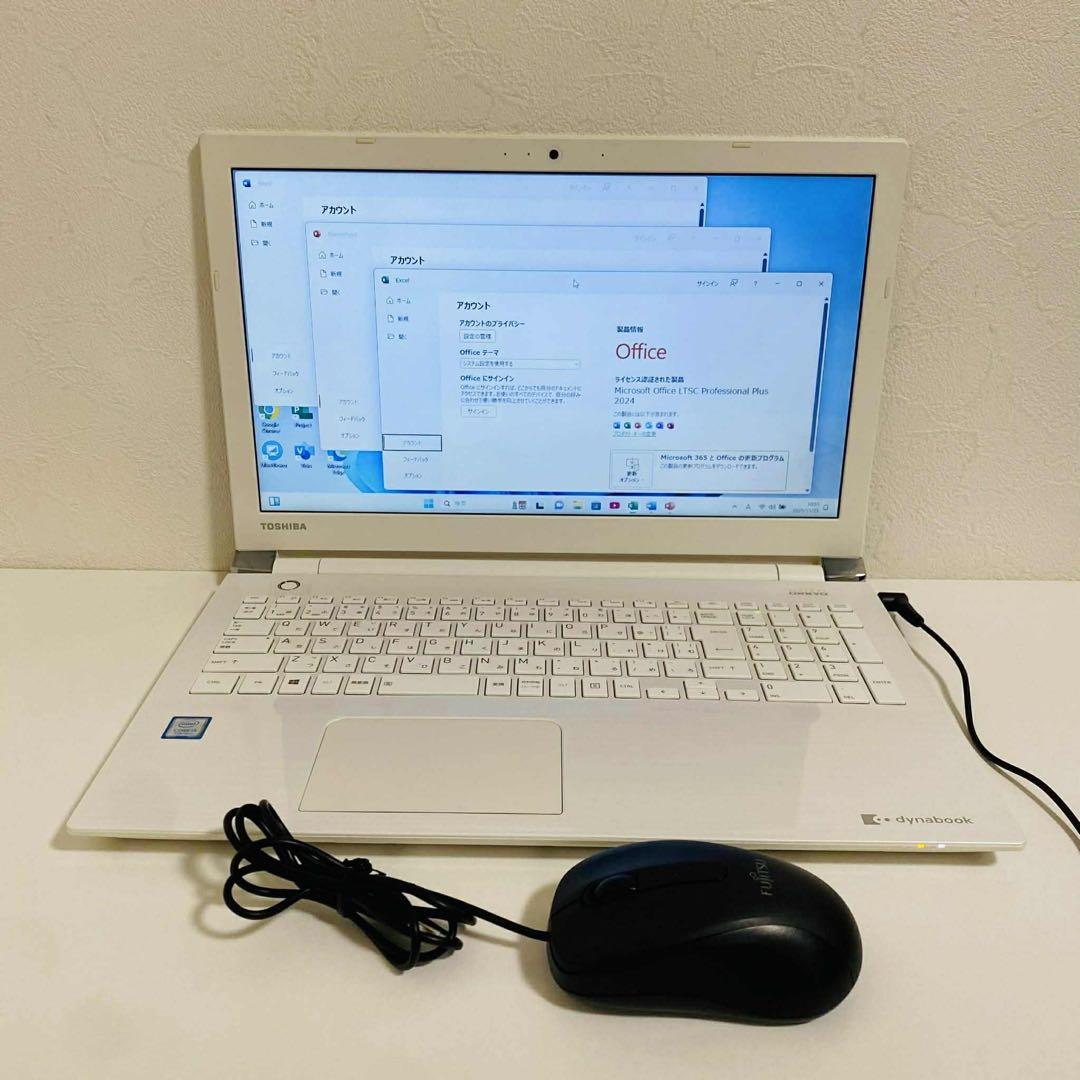 Y938 TOSHIBAノートパソコンSSD第7世代 WEBカメラWin11