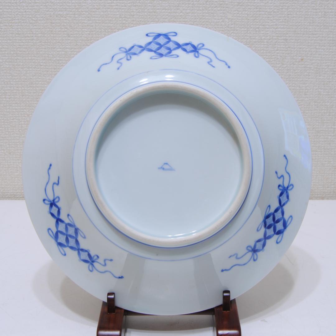 オールド深川　深鉢 紅葉 青海波 七宝文 深川製磁