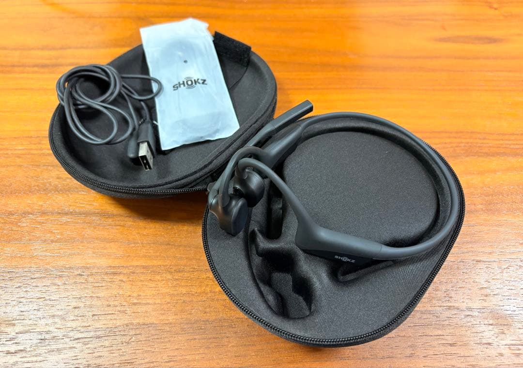 OPENCOMM2 SHOKZ 骨伝導イヤホン(ハードケース付)