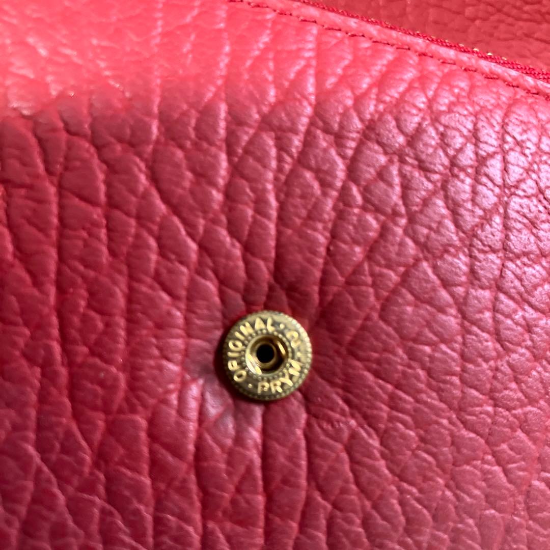 【美品】Maison Margiela （メゾンマルジェラ）3つ折り財布レッド