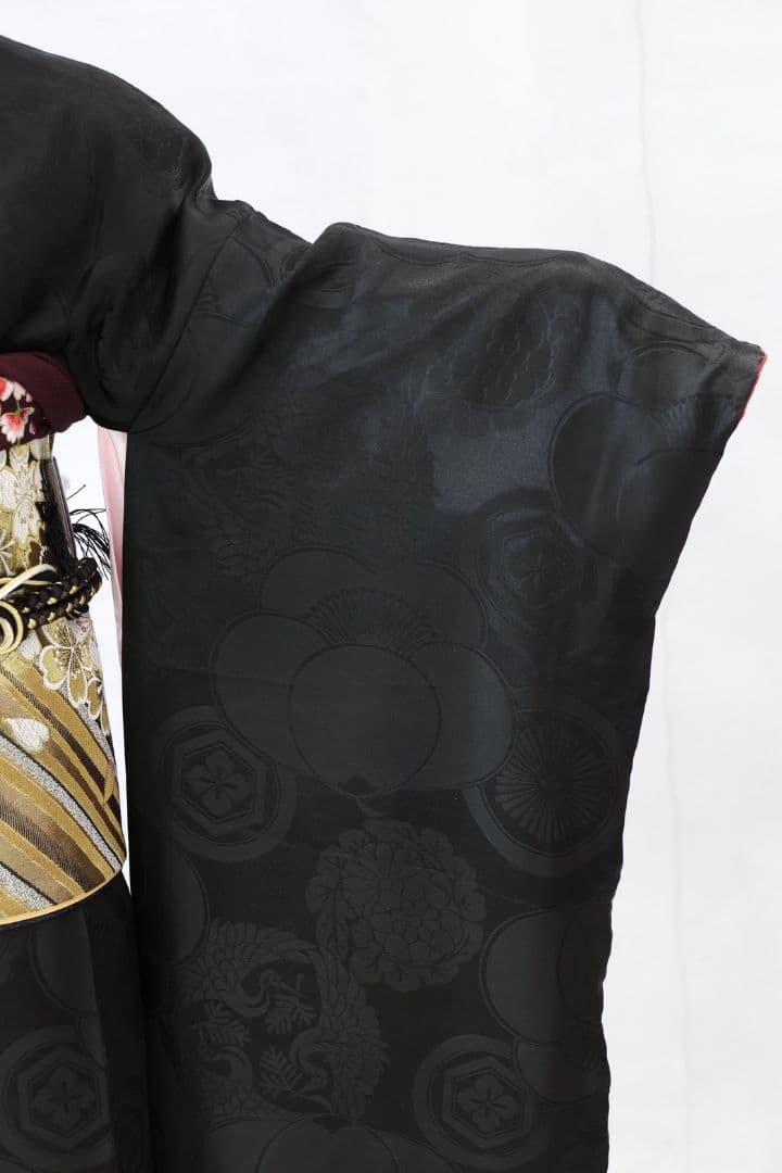 【成人式】オリジナル黒振袖フルセット｜レンタル40万円クラス・着用少｜一点もの