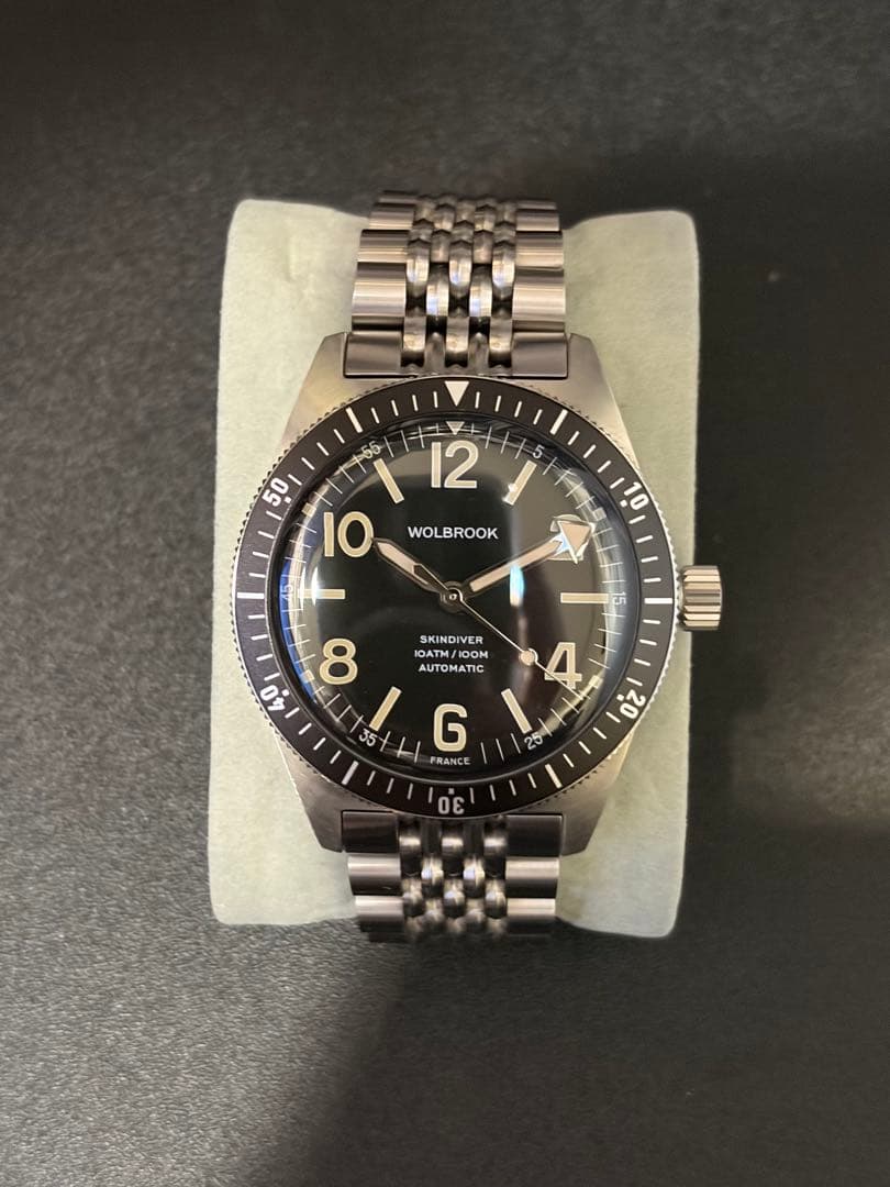 【美品】wolbrook skindiver auto 自動巻腕時計