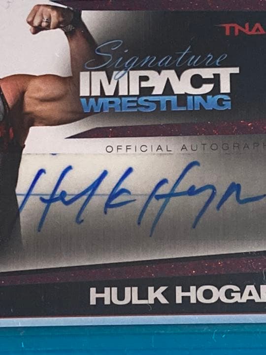 ハルク・ホーガン　直筆サインカード プロレス