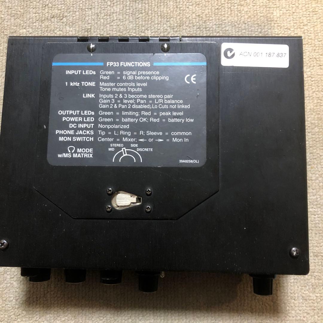 SHURE FP33 ミキサー