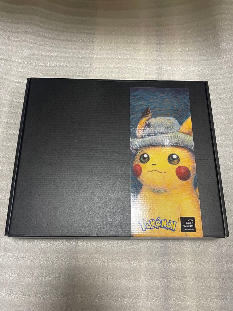 A.K.com　黒木枠フレーム　ゴッホピカチュウ　キャンバスアート