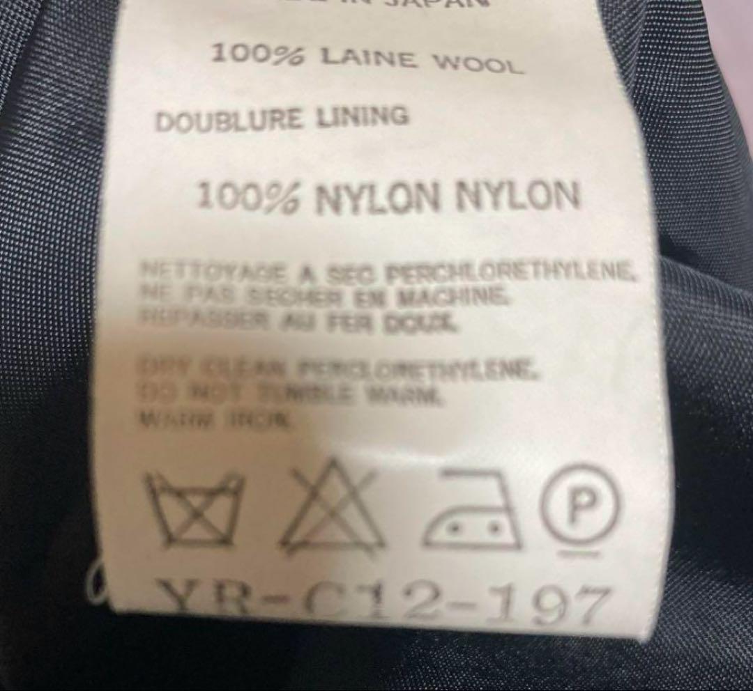 【希少】Y's ウールコート ステンカラー チェスター