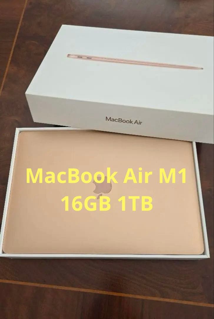 MacbookAir13 M1,2020,1TB SSD,16Gメモリ