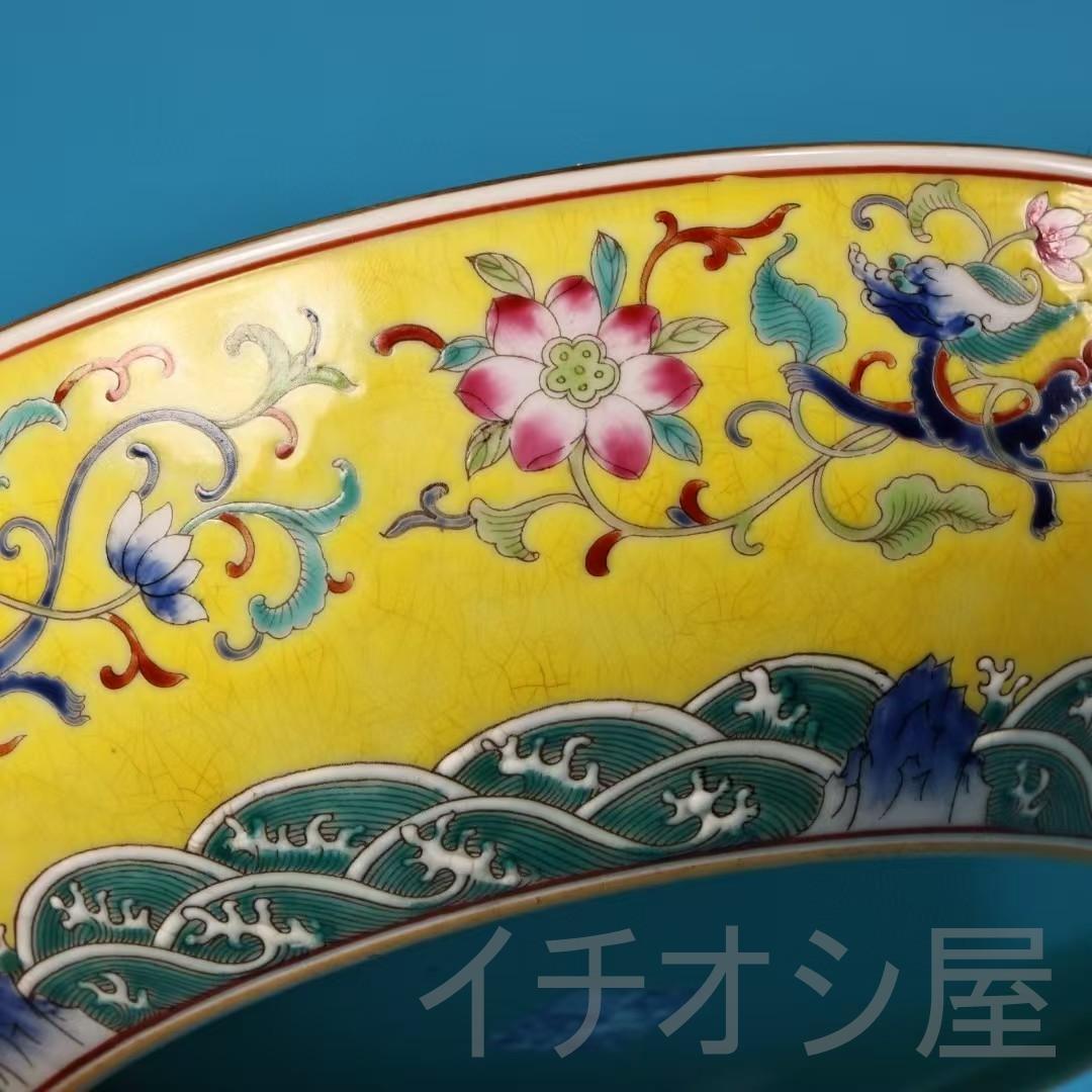 中国古美術 旧藏 清代風 珐琅彩 粉彩 花鳥瓷器 盤 碗 純手描き 飾皿 時代物