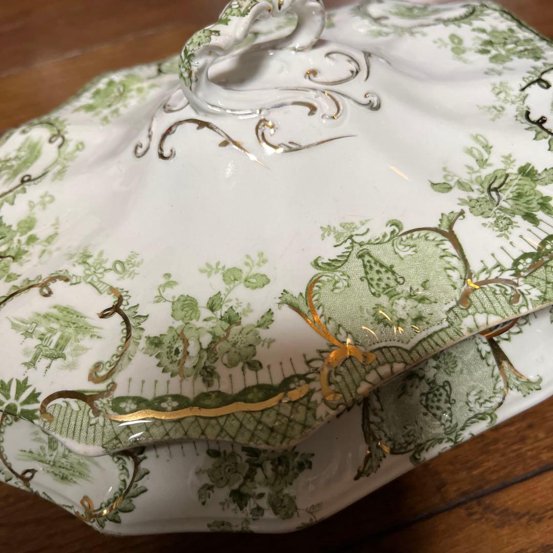 限定最終アンティークウェッジウッド高額キャセロールヴィンテージ形が凝ったデザイン