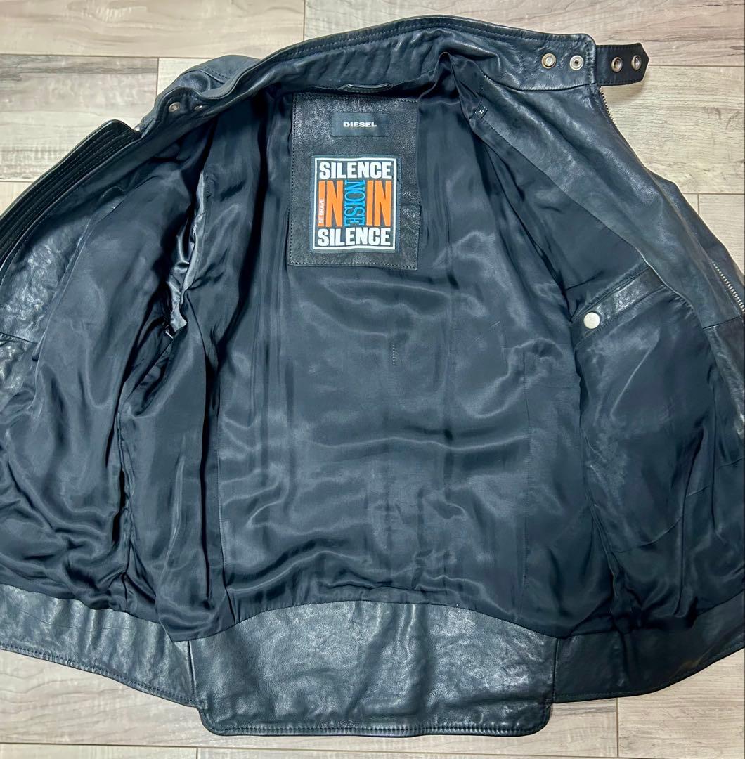 dieselレザーライダースジャケット