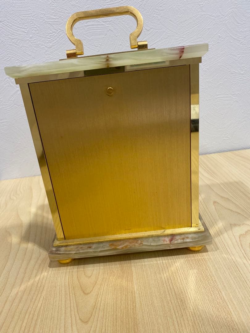 銀座和光 WAKO 高級 オニキス 置時計 インテリア アンティーク調