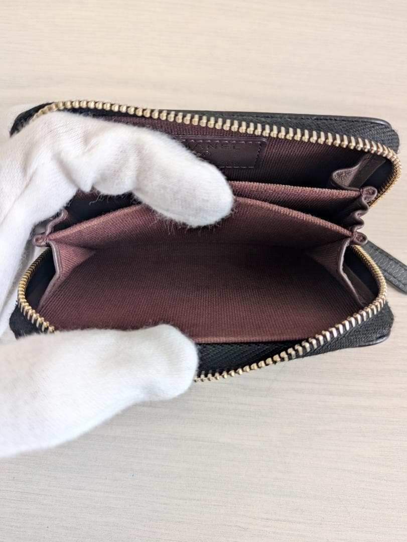 CHANEL シャネル マトラッセ パース キャビアスキン ブラック