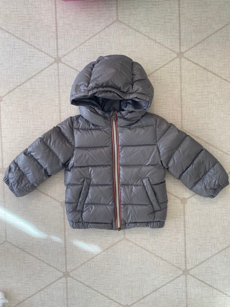 モンクレール　ダウンジャケット　グレー　80cm