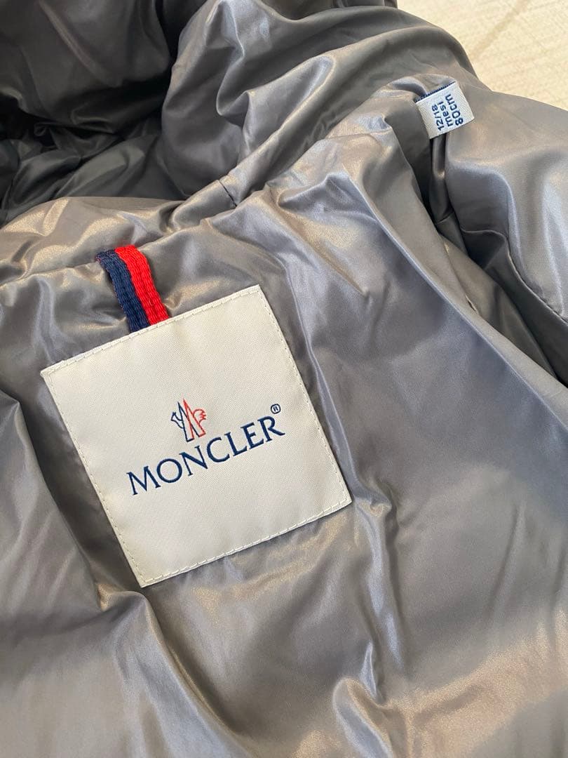 モンクレール　ダウンジャケット　グレー　80cm