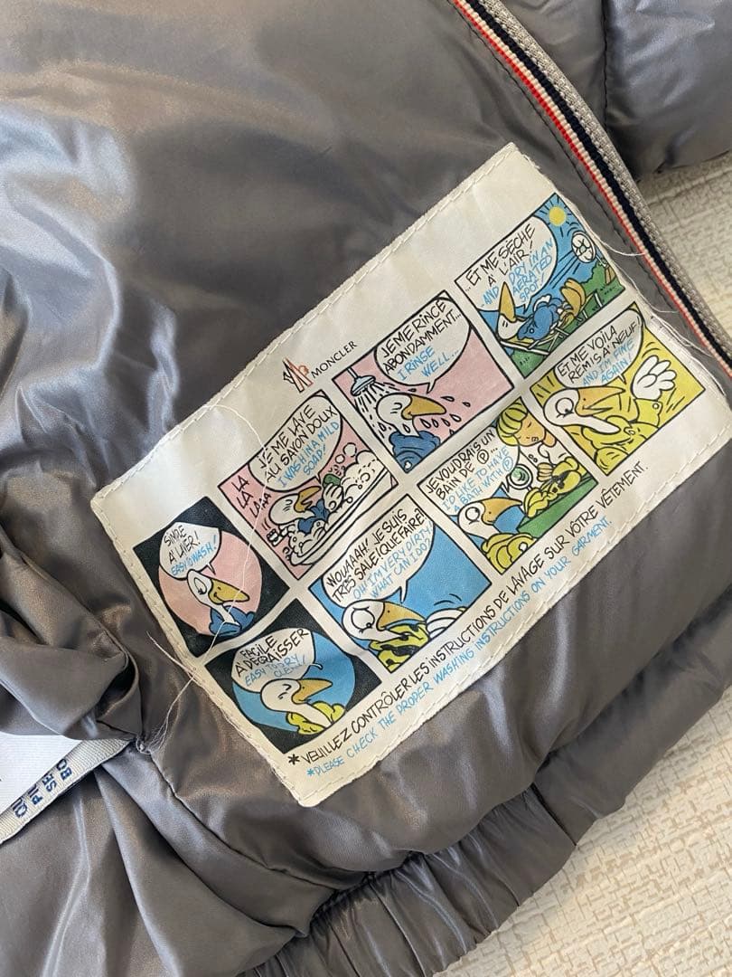 モンクレール　ダウンジャケット　グレー　80cm