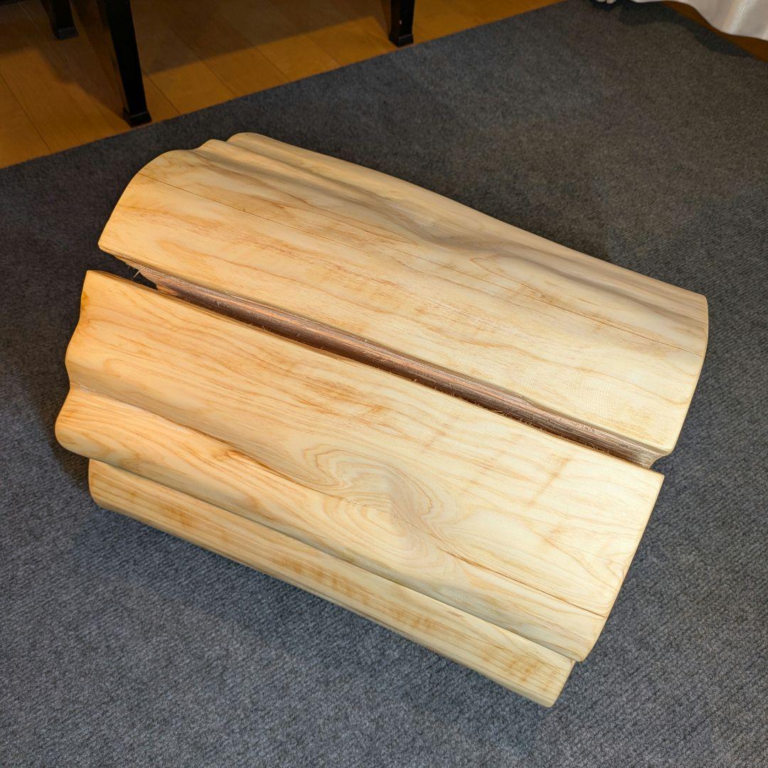 3104　　檜　切り株　丸太　椅子　 スツール　高さ約42.5cm