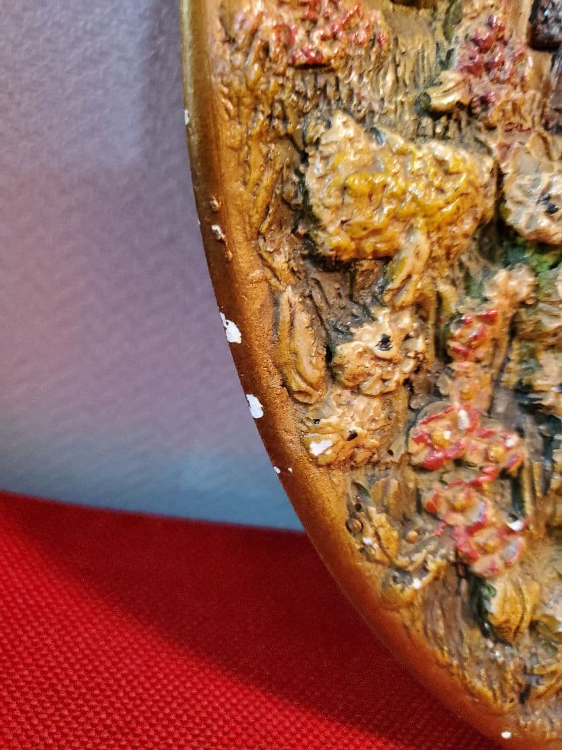 英国　アンティーク　壁掛け　陶器