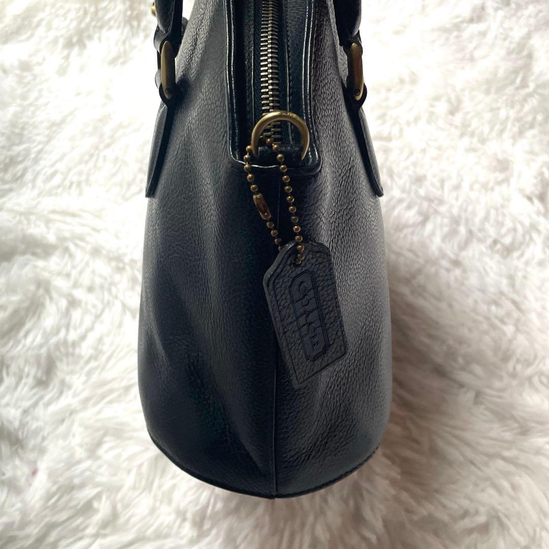 希少⭐︎OLD COACH マディソン イタリア製 ネイビー 2wayハンドバッグ