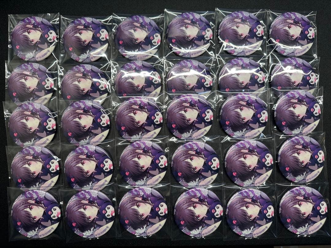 プロセカ 東雲絵名 グリッター缶バッジ サンリオ クロミ 30個セット