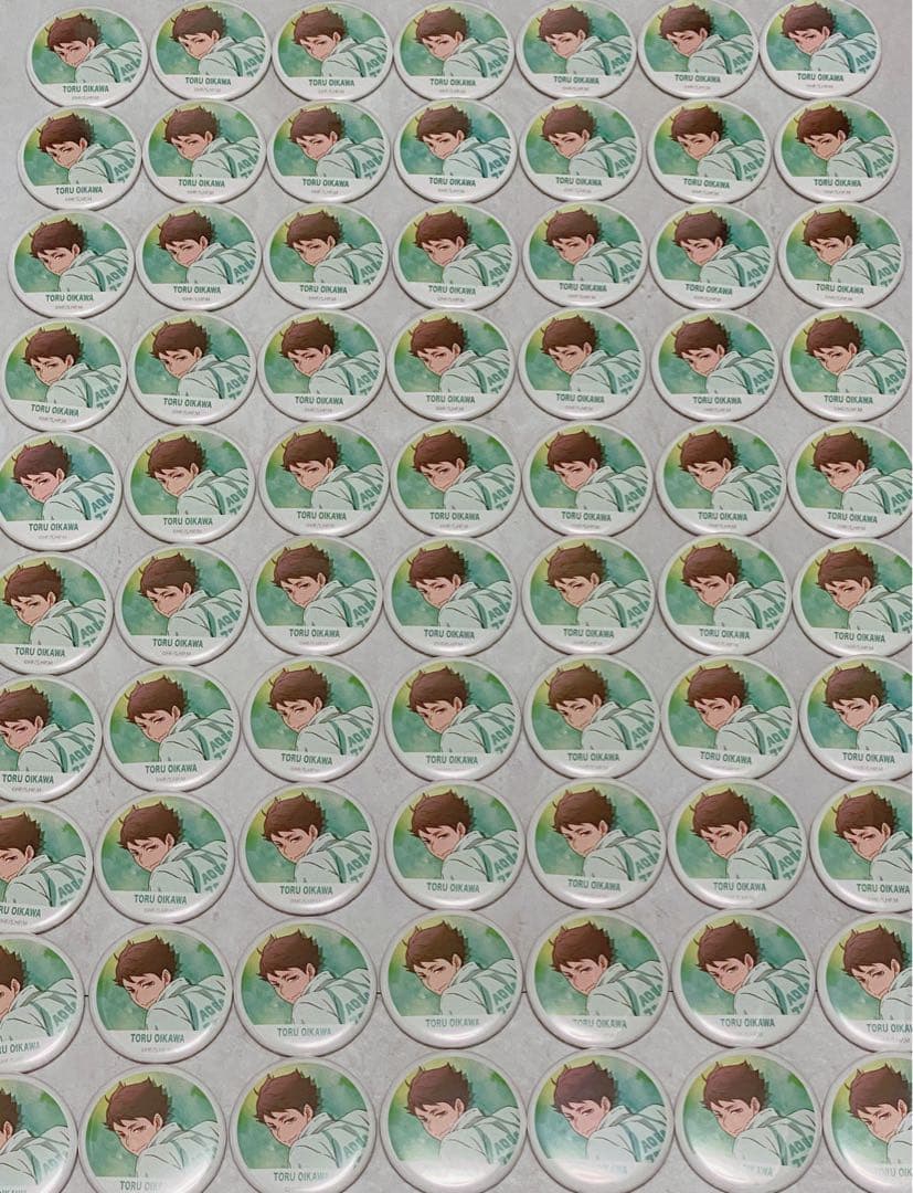 ハイキュー!! 横断幕缶バッジ 及川徹 70個セット