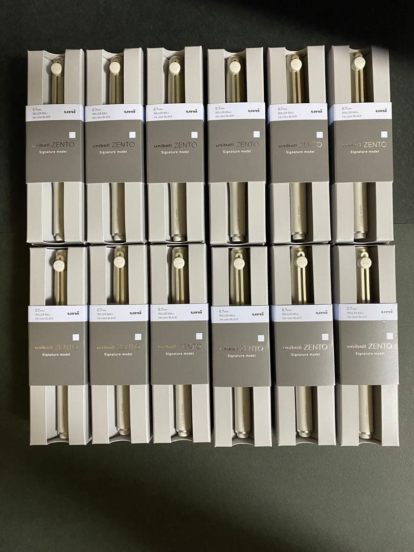 ユニボールゼント　シグニチャーモデル　ZENTO シャンパンゴールド　12本