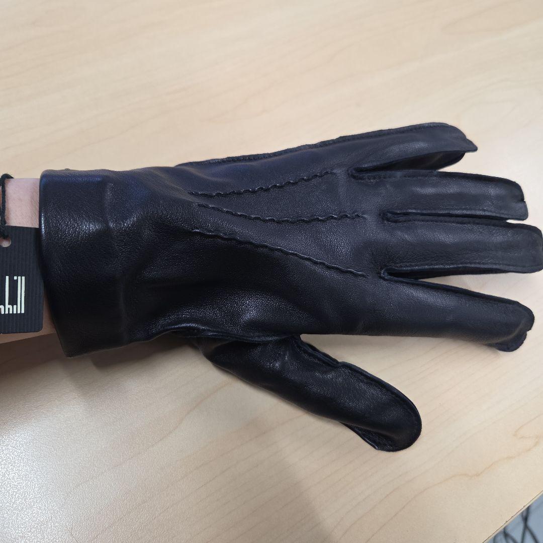 dunhill/ALFREDDUNHILL ダンヒル レザー　手袋 黒 Mサイズ