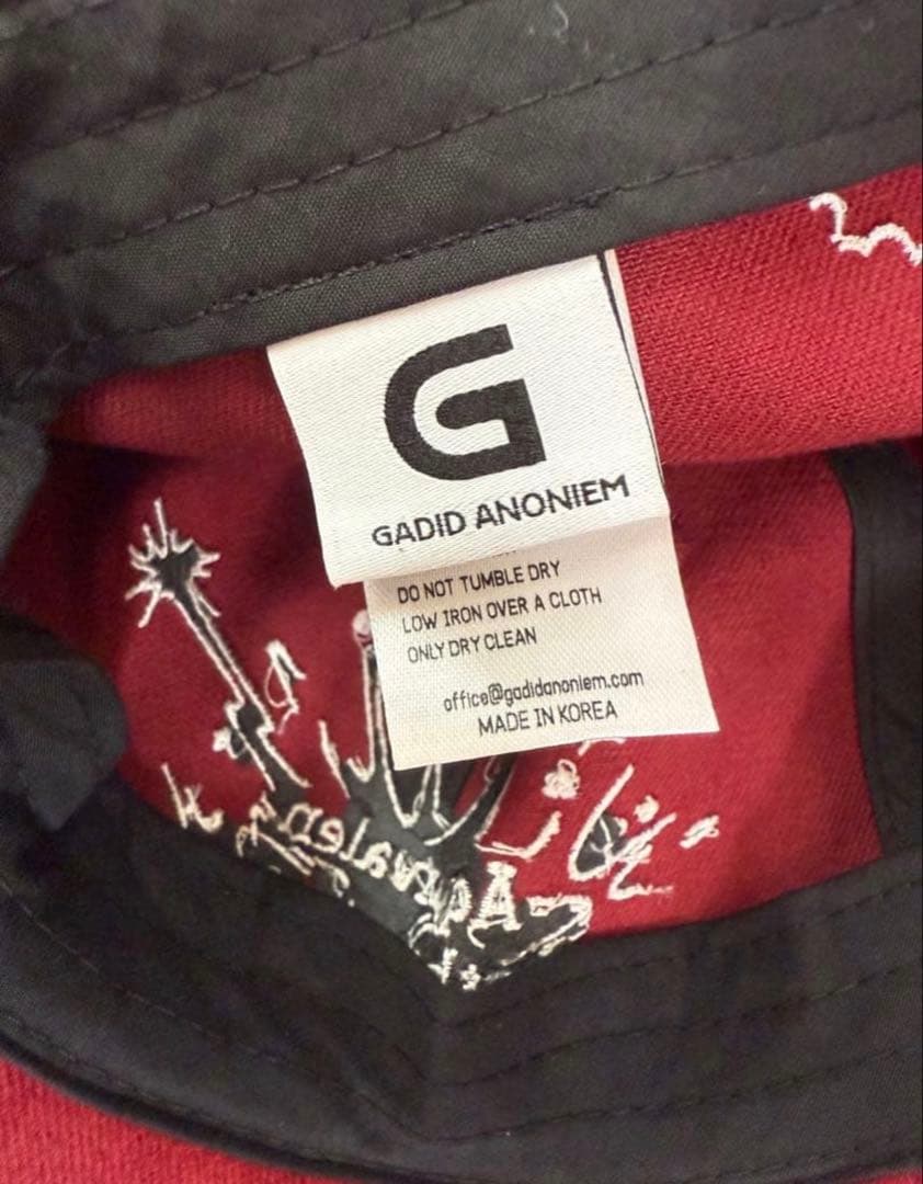 GADID ANONIEM キャップ　ZHOK BURGUNDY