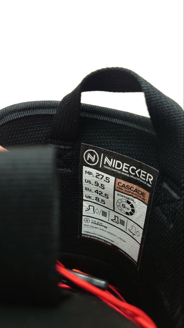 ナイデッカー　スノーボードブーツ　カスケード　スノボ