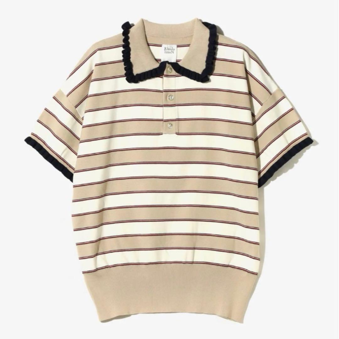 新品　rhodolirion Frill Polo Sweater ポロシャツ