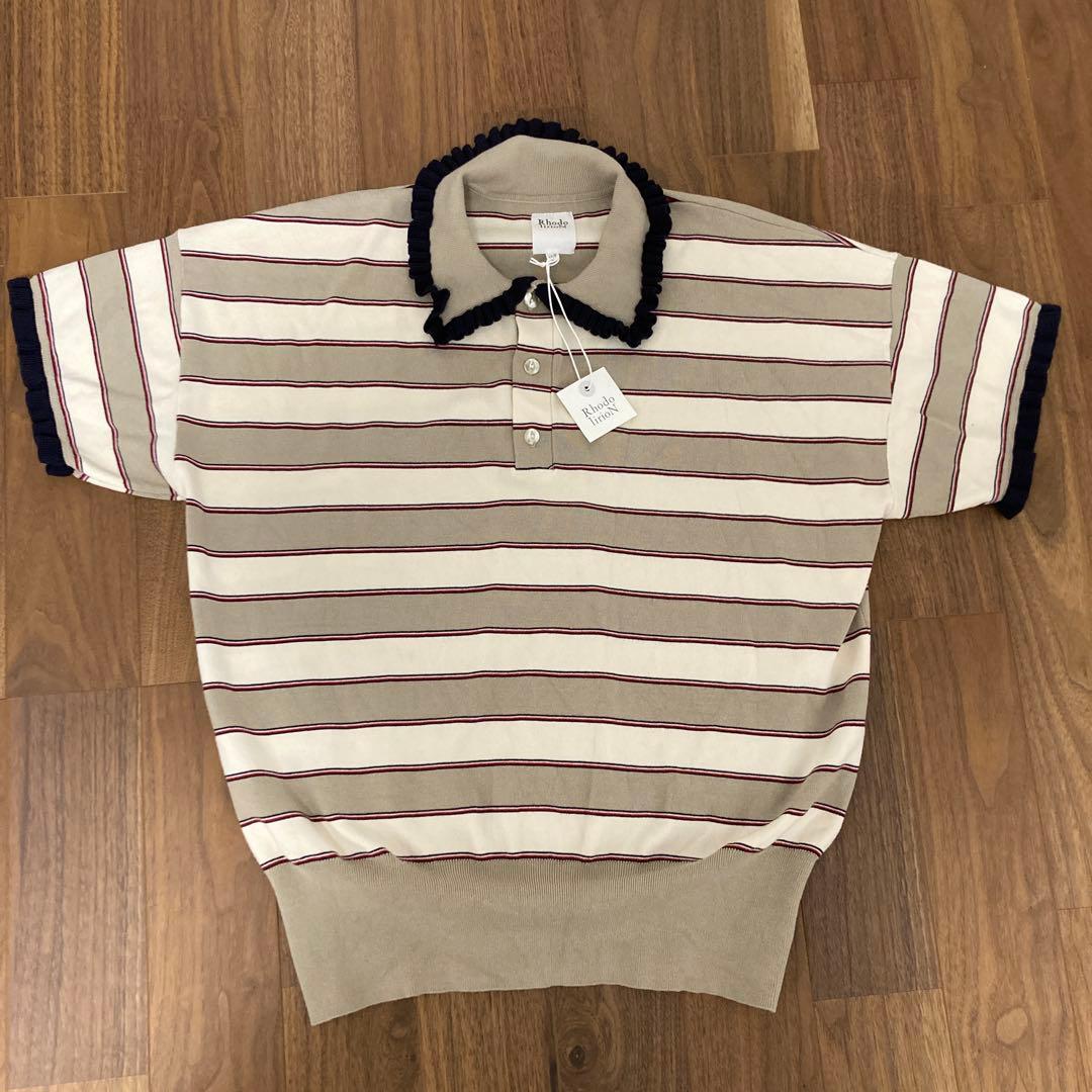 新品　rhodolirion Frill Polo Sweater ポロシャツ
