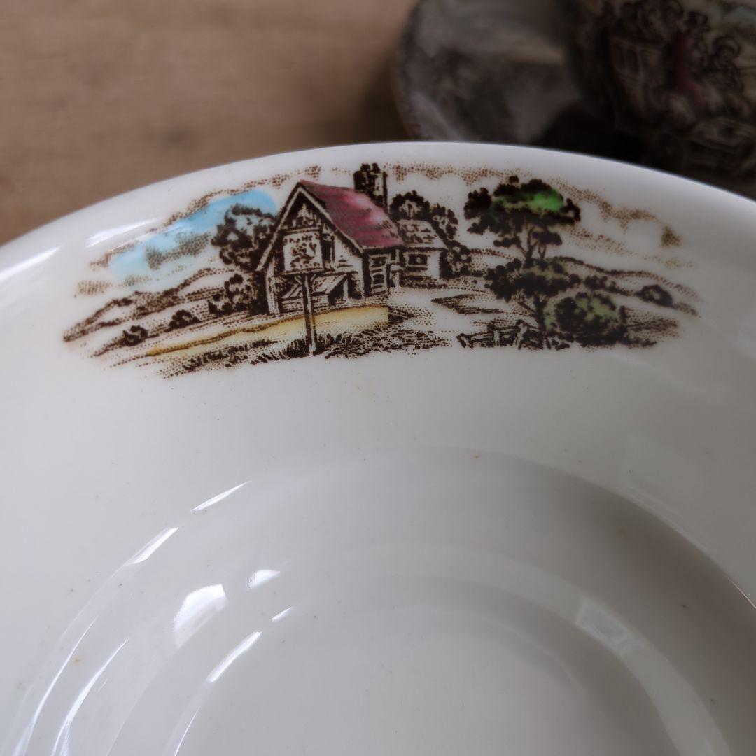 ヴィンテージ スープカップ&ソーサー 6セット イギリス製