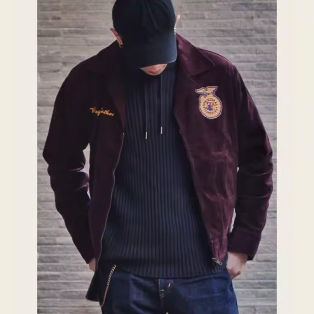 トンコロFFA復刻コーデュロイジャケット バーガンディ