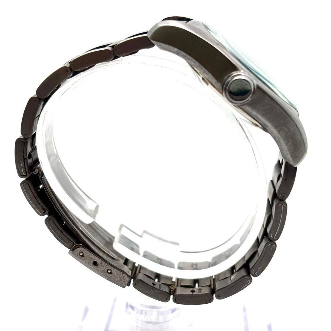 稼働 オリエント 腕時計 自動巻き AT PF0E-D0 3針 デイト シルバー