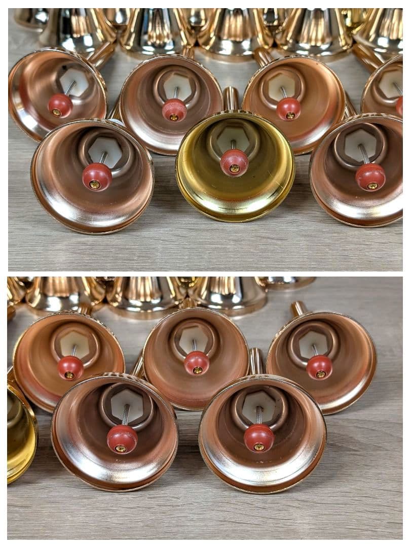 【現状品】ミュージックベル 23音 31本セット ハンドベル 内田洋行 ウチダ