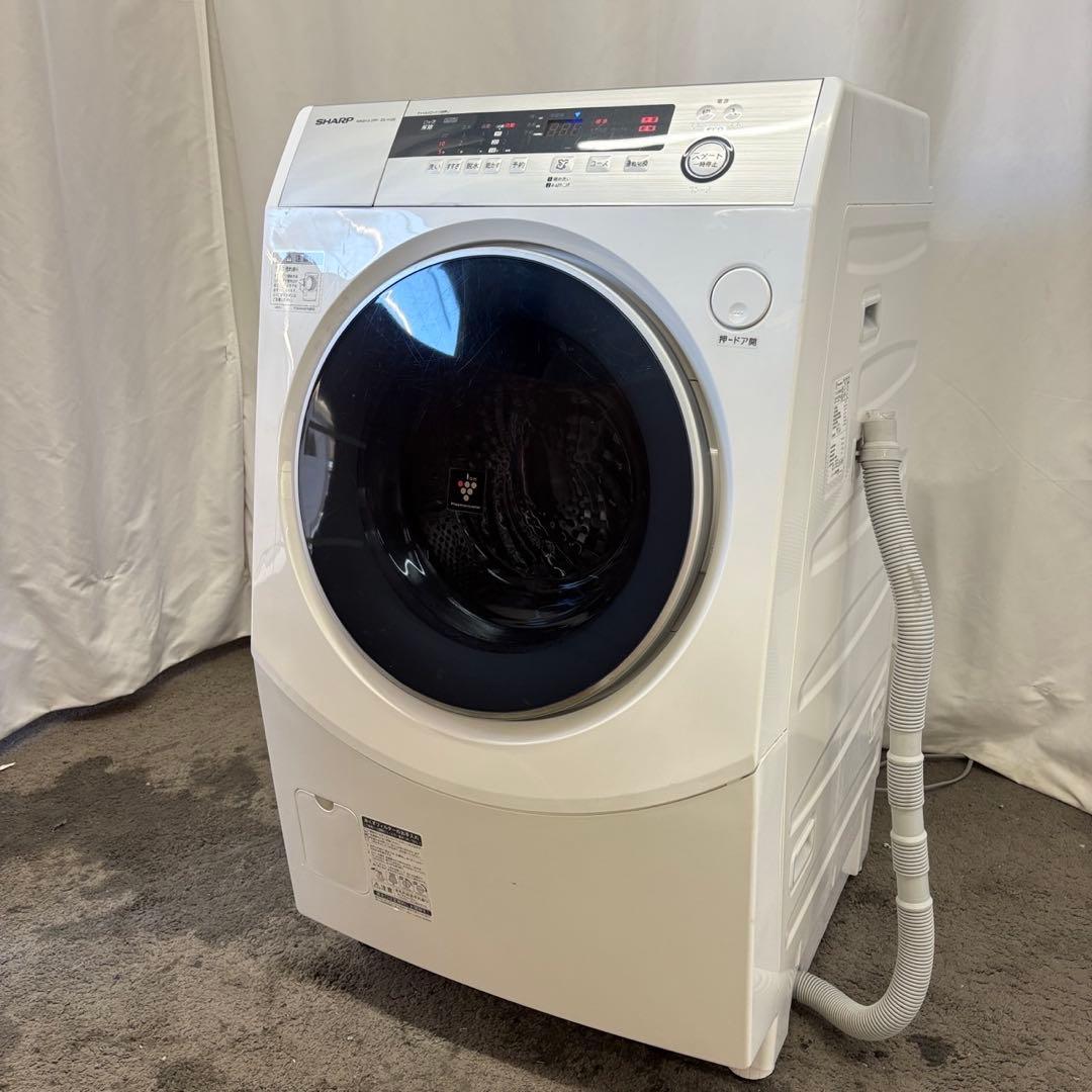 30　SHARP　ドラム式洗濯機　10キロ　乾燥　左開き　設置無料　安い‼️