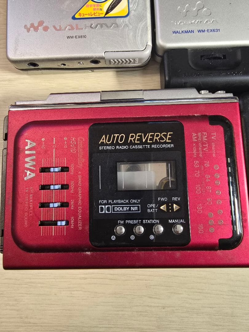 SONY KENWOOD AIWAポータブルカセットプレーヤー